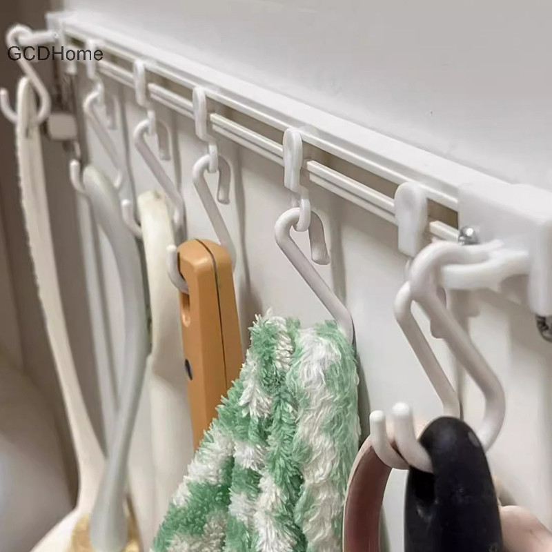 Gcdhome Treo Tường Đồ Dùng Nhà Bếp Giá Phòng Ngủ Rai Oranizer Nhà Bếp Tiết Kiệm Không Gian Treo Tường Chảo Nồi Dụng Cụ Móc Treo Hangel HOT