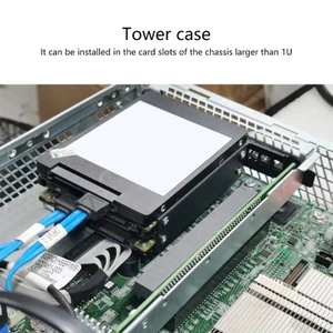 Yoo Solid Drive HDD Mount 2 5 3 5 Giá đỡ ổ cứng SSD cho máy tính để bàn Khe cắm PCI Tối ưu hóa độ bền không gian Xây dựng kim loại