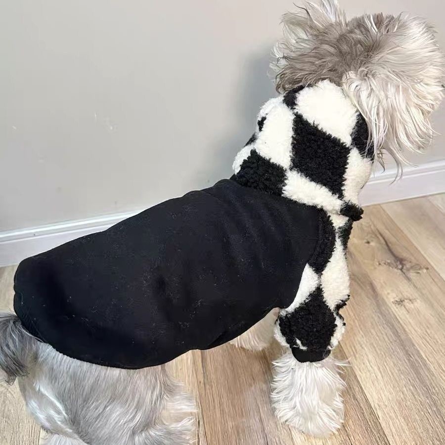 Mùa Thu Đông Chó Ấm Áp Quần Áo Thú Cưng Plus Quần Áo Lông Cừu Dày Chó Nhỏ Schnauzer Chống Trơn Teddy Pomeranian Q9XM * - & *