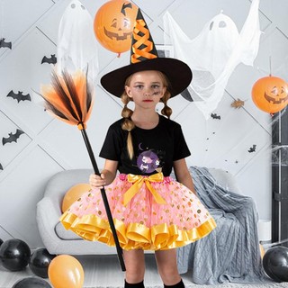 Trang Phục Halloween Cho Bé Gái Ngày Lễ Nhập Vai Bộ Trang Phục Có Mũ Và Chổi Trẻ Em Trang Phục Hóa Trang Cho Trò Chơi Trường Học Tiệc Sinh Nhật shopidaevn