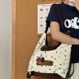 Niche Tất Cả Trận Đấu Hoạt Hình Chó Con Tote Túi Đeo Vai Dễ Thương Túi Nữ Ba Lô Học Sinh Túi