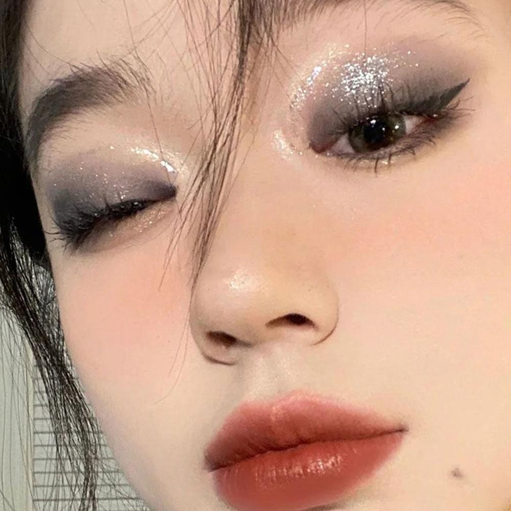 Learnever Tatibeauty 9 Màu Đen Phấn Mắt Bảng Màu Đen Xám Trang Điểm Phấn Mắt Lâu Dài Bạc U8v4