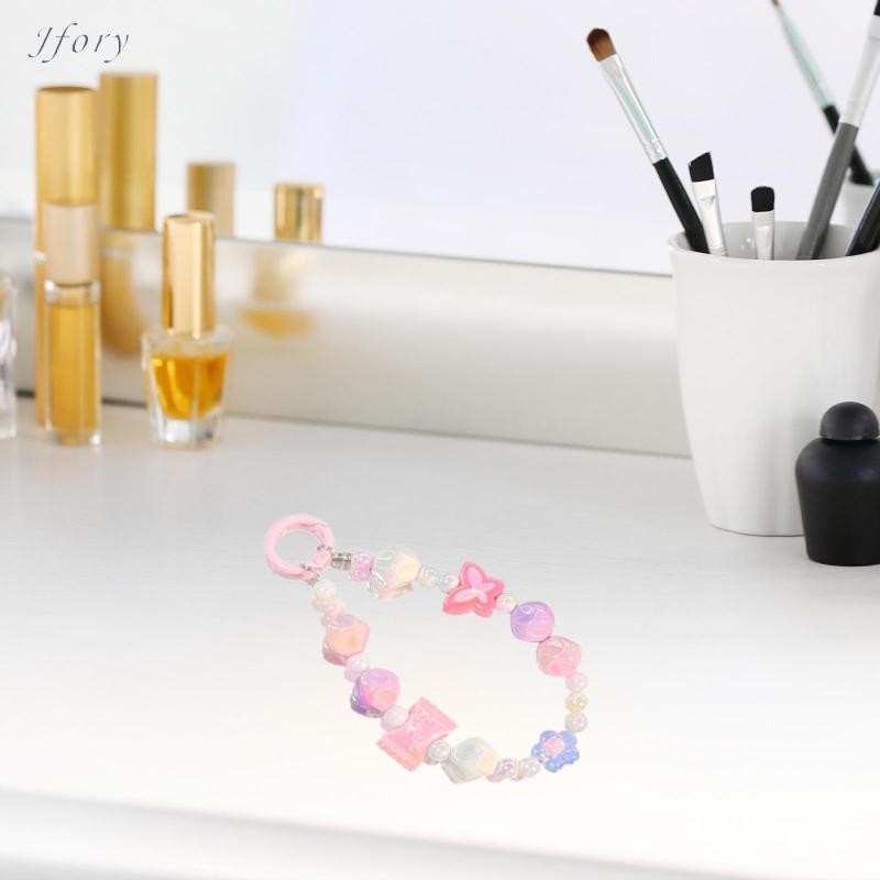 Jfory Đính Hạt Chìa Khóa Vòng Tay Treo Trang Trí Chìa Khóa Di Động