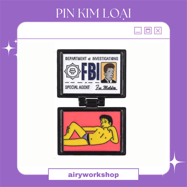 Pin cài kim loại huy hiệu FBI | Shopee Việt Nam