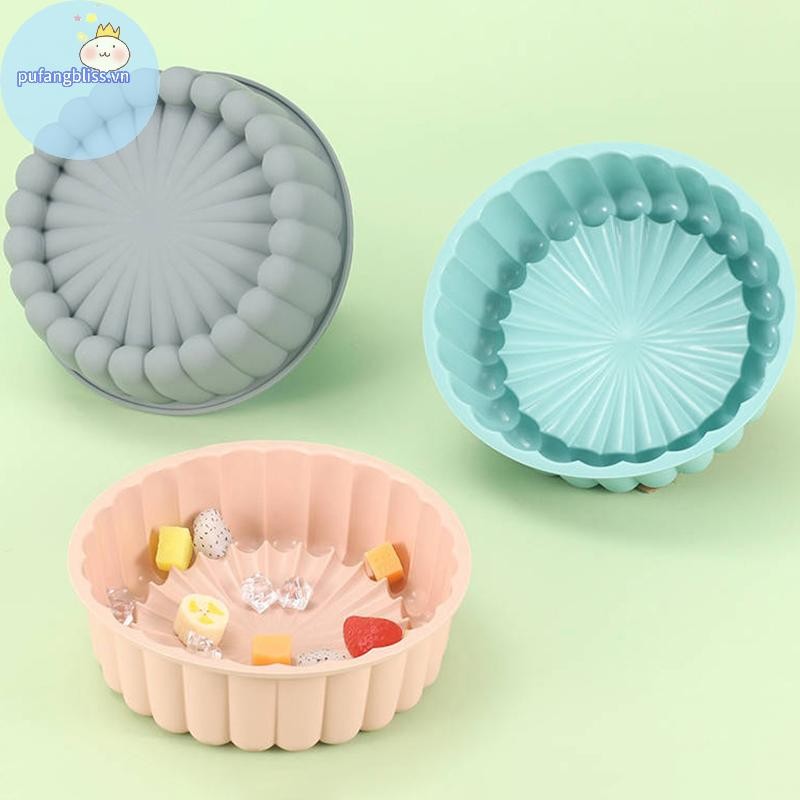 Pufangbliss 1 Khuôn Bánh Tròn Chảo Bánh Không Khuôn Bánh Khuôn Nướng Bánh Chảo Cho Đám Cưới Sinh Nhật Tự Làm Dụng Cụ Làm Bánh VN