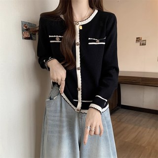 Áo khoác dệt kim áo mặc trong mẫu mới mùa thu cho nữ áo tôn dáng gầy