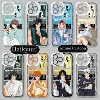 Haikyuu Oya Bóng Chuyền Anime Vỏ Cho IPhone 16 15 Pro Max Plus 11 12 13 14 Promax Phim Hoạt Hình Mềm Trong Suốt Mắt Thiên Thần Vỏ Điện Thoại Dễ Thương