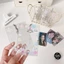 Giá đỡ huy hiệu ID GAVESTO, Giá đỡ Photocard 3 inch Acrylic lấp lánh, có mặt dây chuyền Móc khóa khung ảnh Keychian dành cho nữ Cô gái