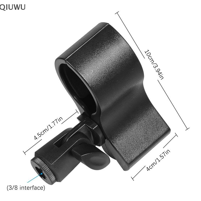 Qiuwu Giá Đỡ Kẹp Micro Cầm Tay Lớn, 3/8 Adapter, Tương Thích 3-6cm