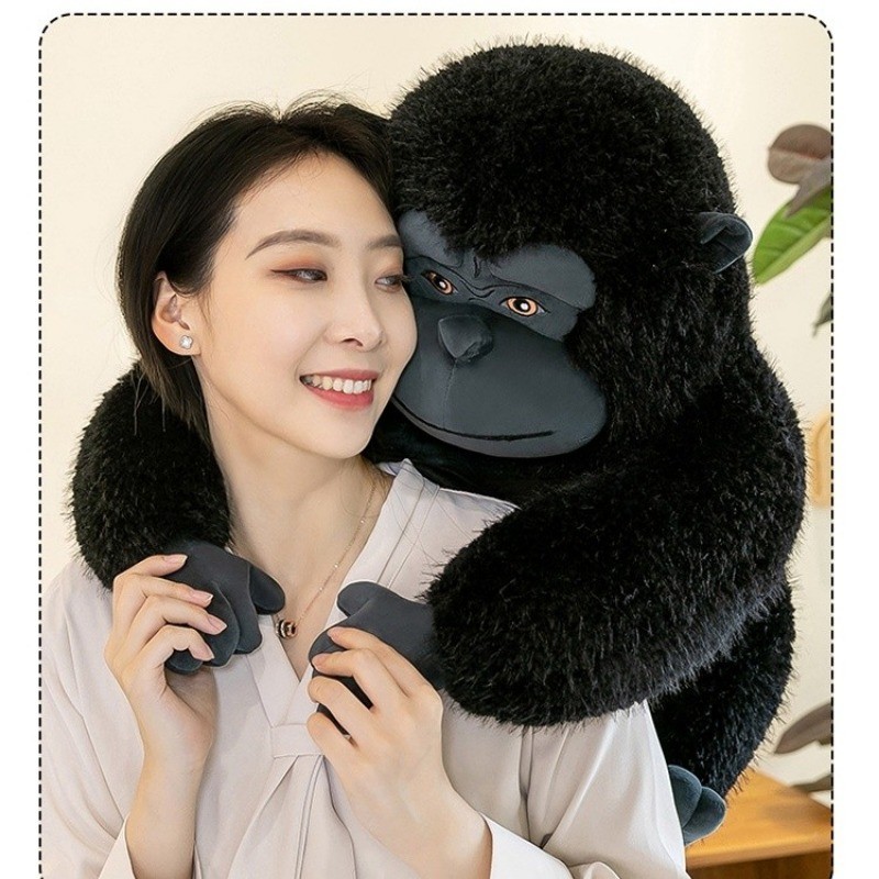 Mới Màu Đen Gorilla Sang Trọng Đồ Chơi Vui Nhộn 50cm Chimpanzee Sang Trọng Búp Bê Dễ Thương King Kong Đồ Chơi Nhồi Bông Gối Trang Trí Phòng Ngủ Nhà Mềm Mại Cho Bé Làm Mềm Búp Bê Trẻ Em Quà Tặng Sinh Nhật Quà Tặng Giáng Sinh COD