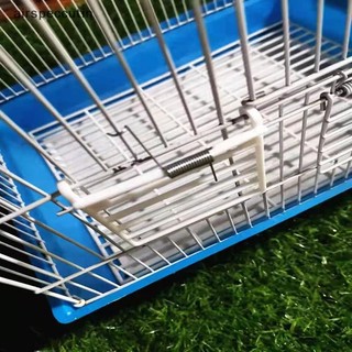 Airspecutin 5 Chiếc Lồng Chim Nhựa Phụ Kiện Lồng Phụ Kiện Cửa Thay Thế Phụ Kiện Có Dây Lò Xo Nhựa Cung Cấp EN