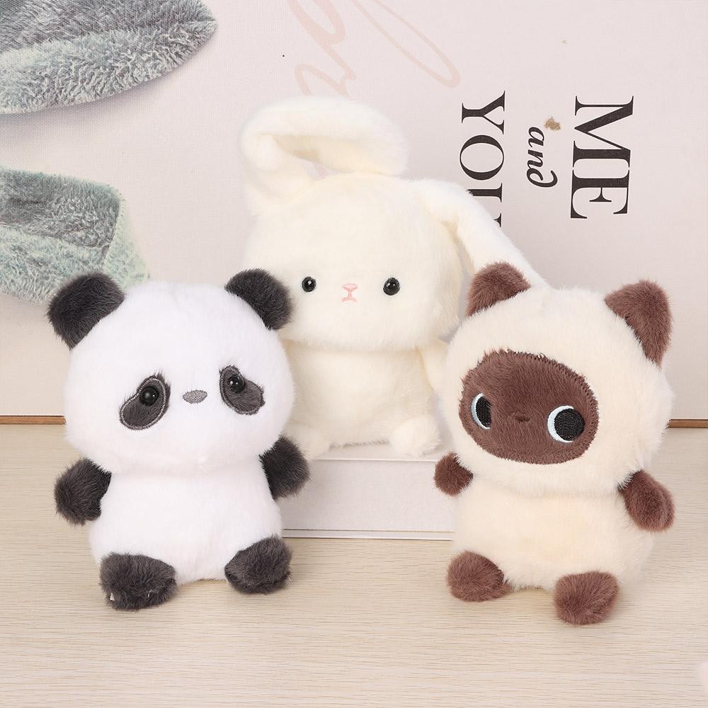 Gối Thú Nhồi Bông GỖ, Búp Bê Đồng Hành Sang Trọng Gấu, Voi Thời Trang 16cm Động Vật Siêu Mềm Đồ Chơi Sang Trọng Quà Tặng Ngủ