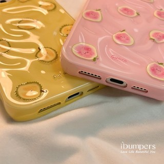 ibumpers Ốp Điện Thoại iPhone Thiên Thạch Họa Tiết Trái Cây Dễ Thương Hàn Quốc 11 12 13 14 15 16 Pro Max Ốp Lưng Màu Kẹo Silicon Mềm Chống Sốc