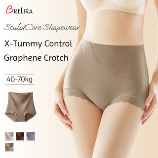 Brelira - quần áo định hình eo cao, kiểm soát bụng, nâng hông, thoáng khí, định hình thoải mái
