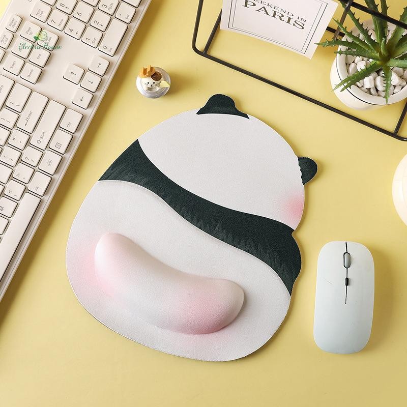 [Nhà Điện] Miếng Lót Chuột Gấu Trúc Mông Màu Hồng Dễ Thương mới Miếng Lót Chuột Cổ Tay Silicon Sáng Tạo Chuột Ngộ nghĩnh Tay Còn Lại Máy Tính Văn Phòng Miếng Lót Chuột Chống Trượt mới