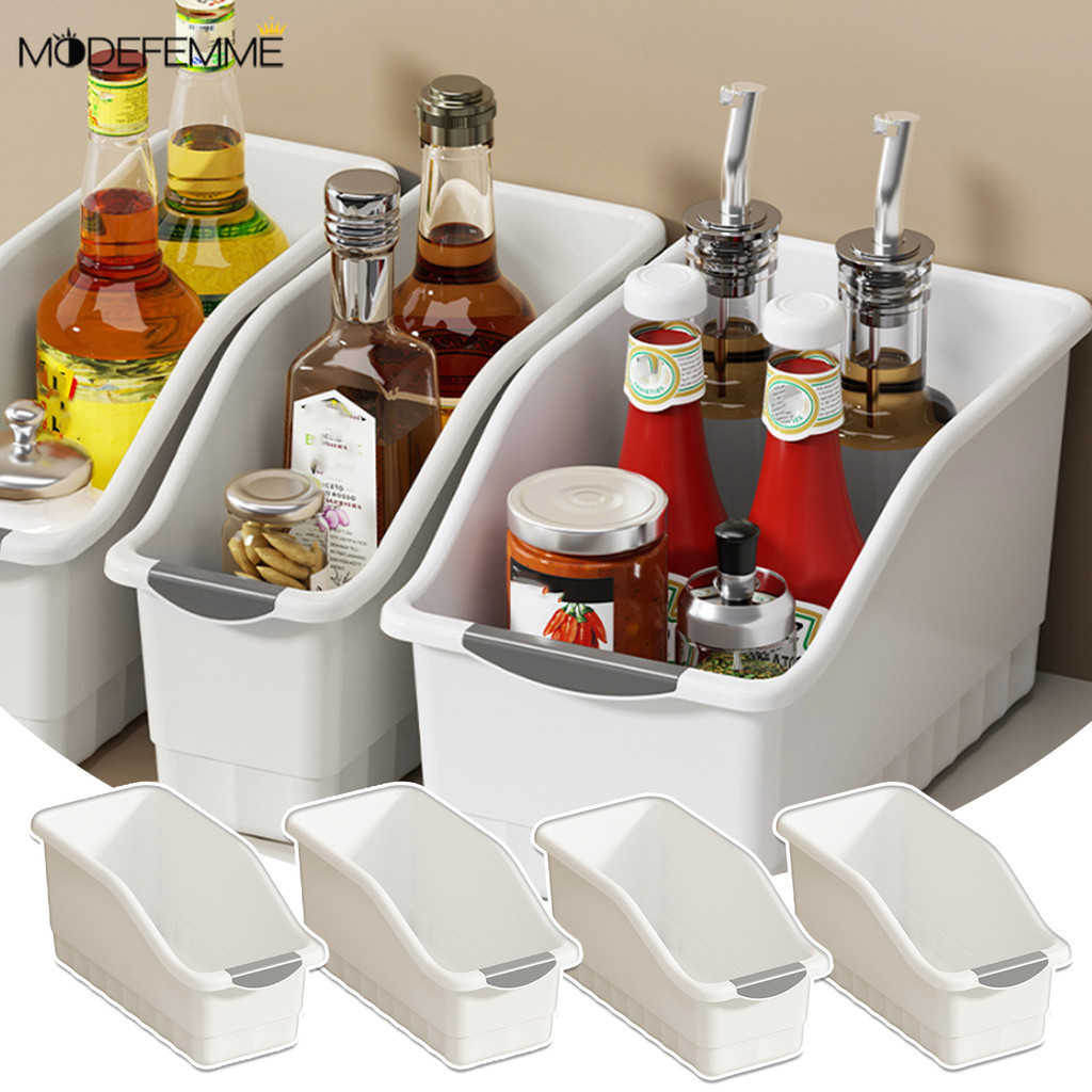 [H & L] 360° Giỏ đựng đồ xoay có bánh xe | Dụng cụ sắp xếp nhà bếp đa ngăn, Chất liệu PP không chứa BPA, Thiết kế mỏng có thể xếp chồng lên nhau cho tủ / tủ đựng thức ăn