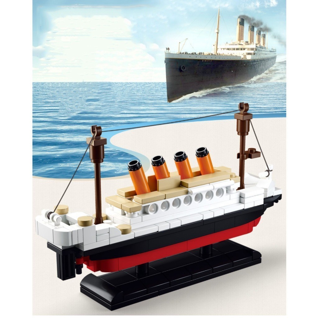 [COD] Bộ Đồ Chơi Lắp Ghép Mô Hình Tàu Titanic – 194 Mảnh, Giải Trí & Trang Trí Độc Đáo
