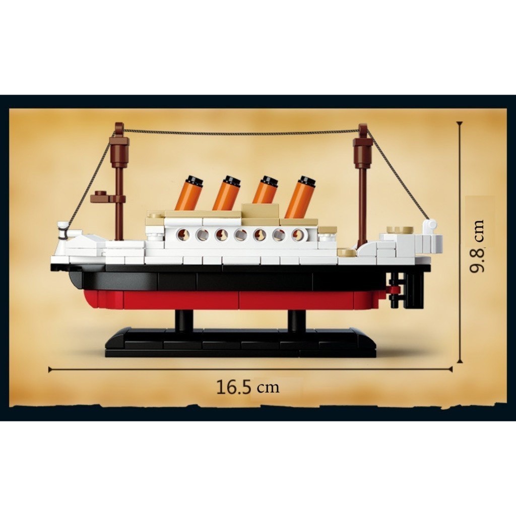 [COD] Bộ Đồ Chơi Lắp Ghép Mô Hình Tàu Titanic – 194 Mảnh, Giải Trí & Trang Trí Độc Đáo