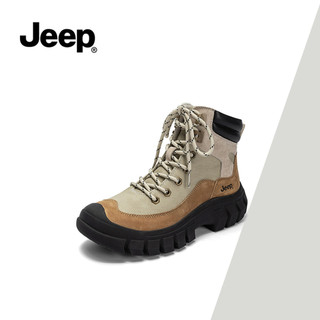 Giày bốt Martin tiện ích mới mùa thu đông Jeep dành cho nữ - Giày cao gót đế dày, Giày đi bộ đường dài ngoài trời, Giày bốt sa mạc
