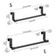 Giá treo khăn trên tủ AMLU, Giá treo khăn Rag Hanger Thanh treo khăn, Dụng cụ sắp xếp lưu trữ khăn không đục lỗ đa năng