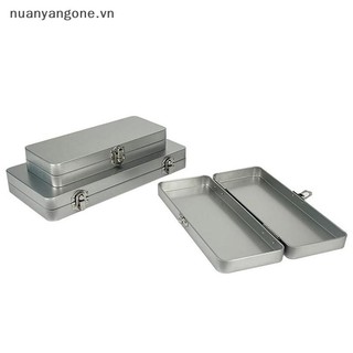 Nuanyangone.vn Hộp hình chữ nhật bằng kim loại màu xám bạc có nắp- Dành cho hóa đơn, mỹ phẩm, đồ dùng văn phòng Bảo quản-Perfect cho gia đình, văn phòng mới