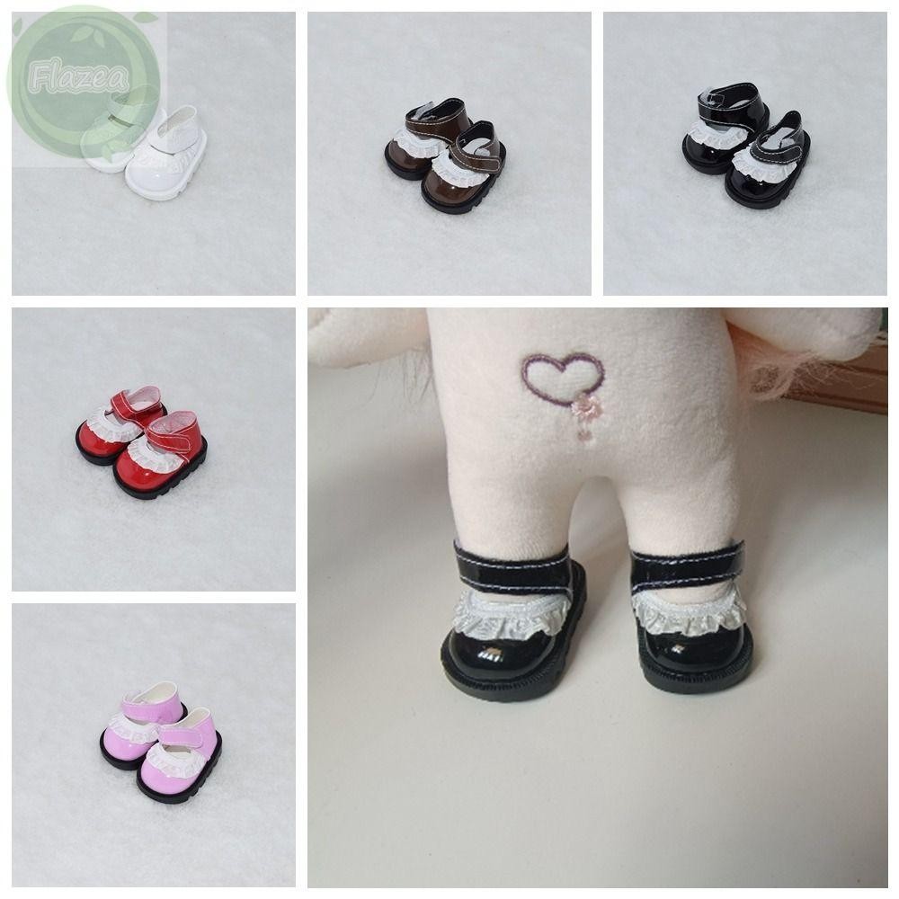 Giày Mini FLAZEA, Giày Búp Bê Da 20cm, Búp Bê Ren Thay Thế Mini Búp Bê Cotton