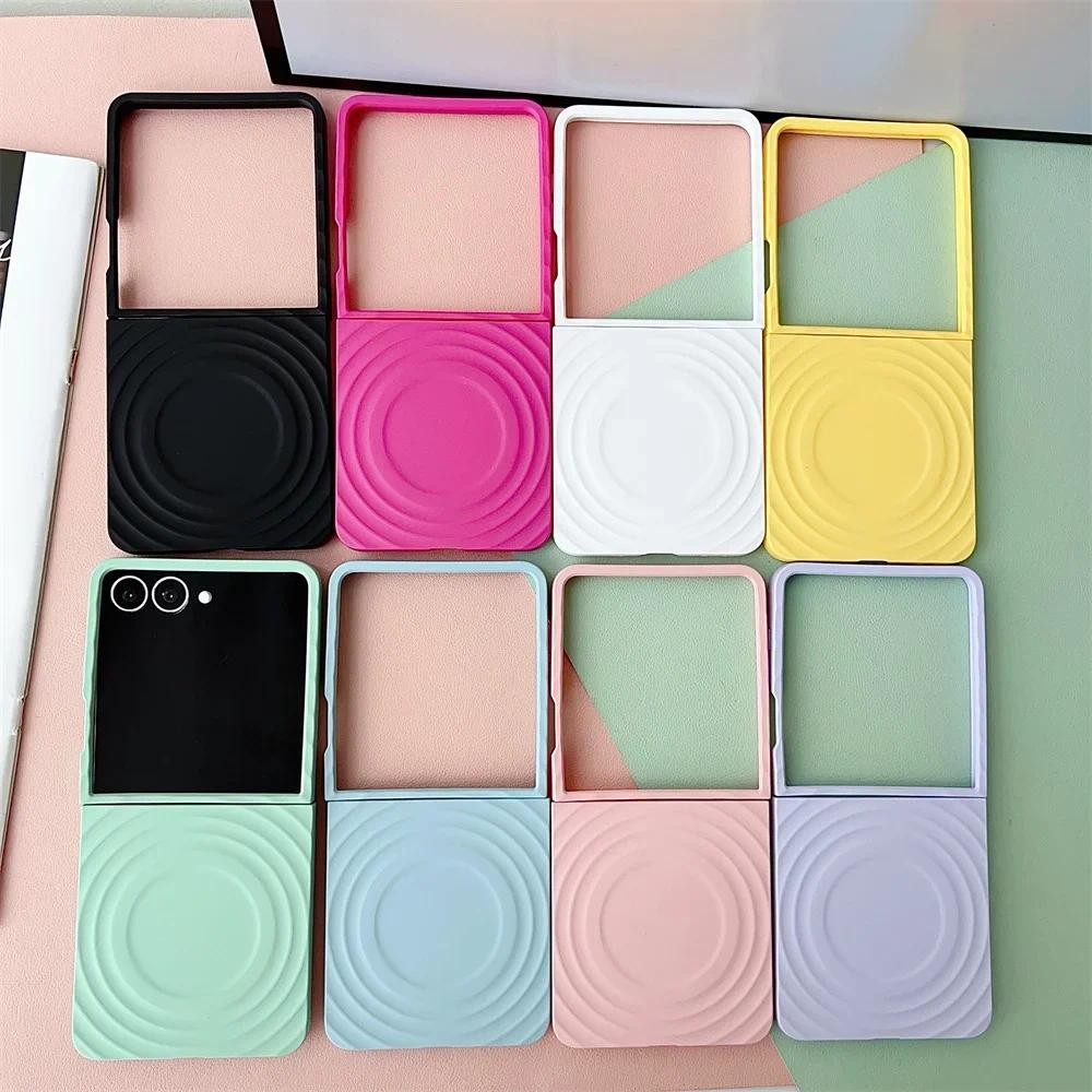 Ốp Điện Thoại PC Cứng Cho Samsung Galaxy Z Flip 7 fe 6 5 Flip7 Flip6 Flip5 5G Vỏ Bảo Vệ Dễ Thương