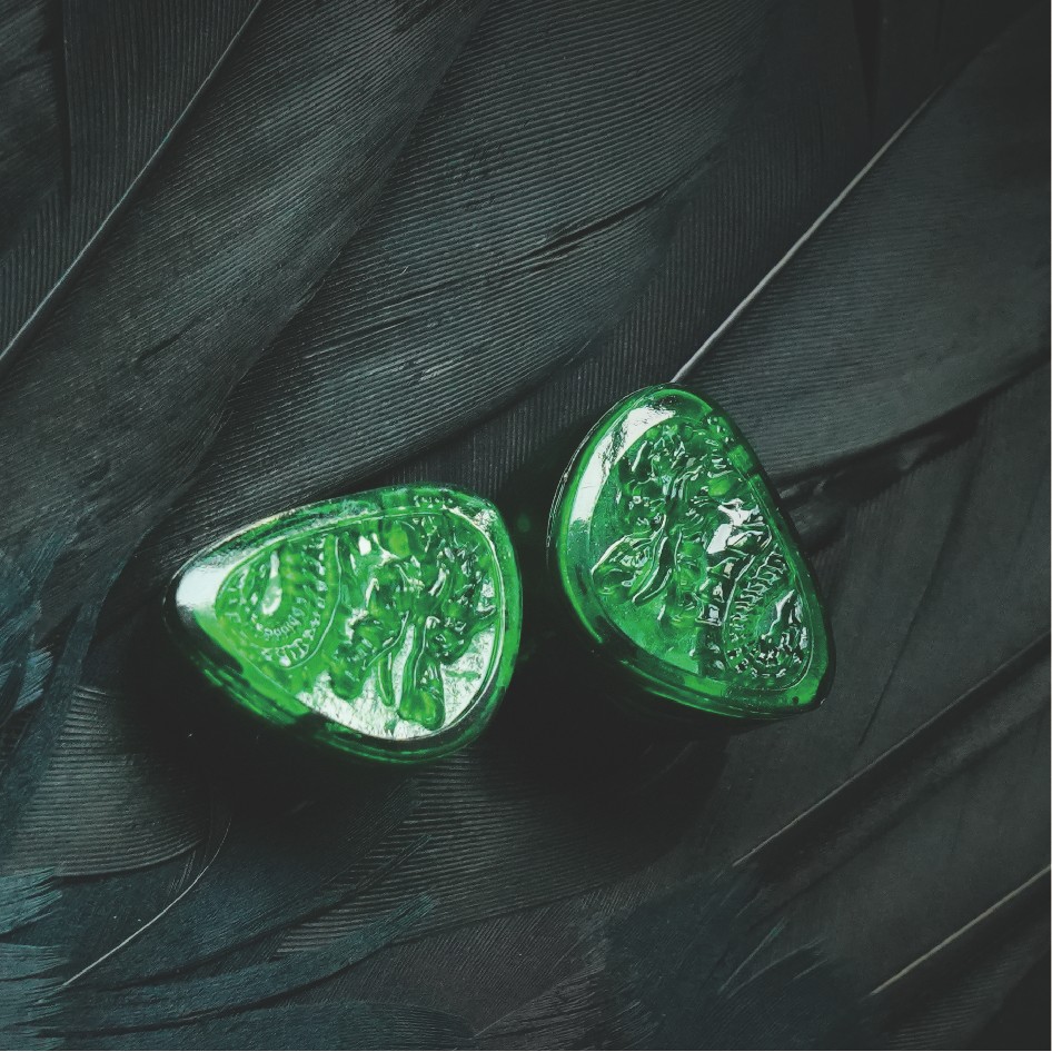 TangZu Waner II Jade Dragon Dynamic Driver Tai nghe nhét tai Âm thanh chất lượng cao Thoải mái khi đeo tai nghe có dây Waner 2 màu xanh lá cây