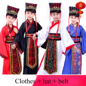 💕Chỗ💕 Trẻ Em Thời Trung Cổ Hanfu Trang Phục Quần Áo Bé Trai 3-12 Tuổi Mới Lạ Halloween Liên Hợp Quốc