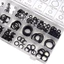 Bộ 225 Chiếc Vòng Chữ O Cao Su Nitrile Màu Đen Có Hộp, Vòng Đệm Dầu Các Loại Vòng Đệm Vòng Đệm Ống Nước
