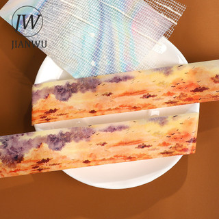 JIANWU 40mm * 200cm Vintage Nhiều Màu Sắc Bầu Trời Mây Phong Cảnh Chất Liệu Cắt Băng PET Sáng Tạo DIY Sổ Lưu Niệm Văn Phòng Phẩm