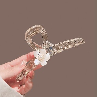 Kẹp tóc cá mập acrylic đầu lớn, phong cách mới, cao cấp dành cho tóc đuôi ngựa