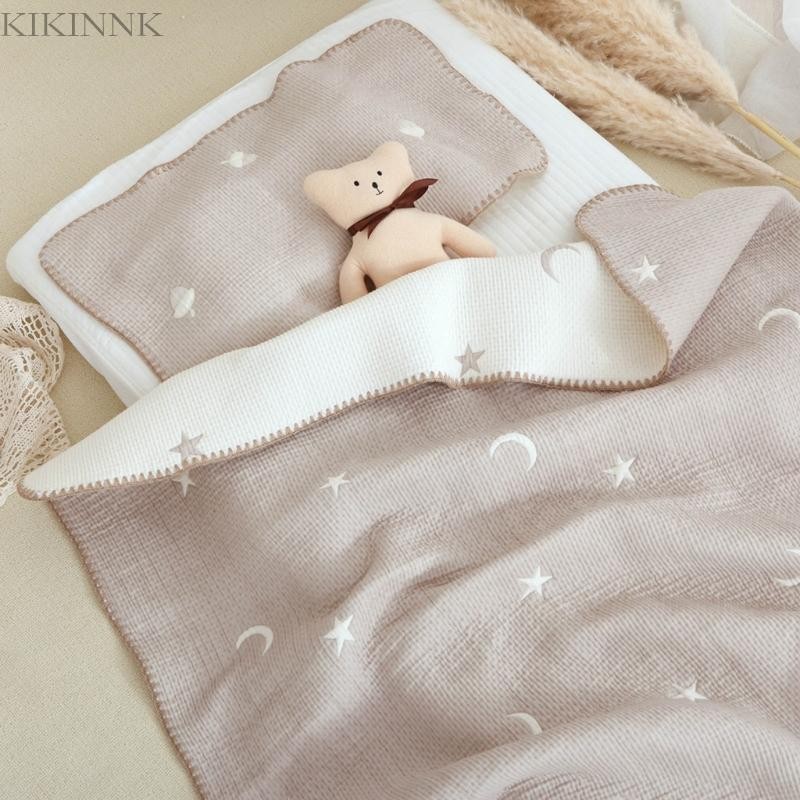 KIKIN Chăn Cotton Di Động Cho Bé Trẻ Sơ Sinh Thu Đông In Hình Hoạt Hình Ném Chăn