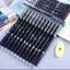 TUYỆT VỜI 12 Cái / bộ Bút Gel Xóa Được, 12 Chòm Sao 0.5mm Bút Gel Mịn Điểm Mịn, Bút Bi Màu Xanh & Đen Di Động Có Thể Đổ Lại Đồ Dùng Học Tập