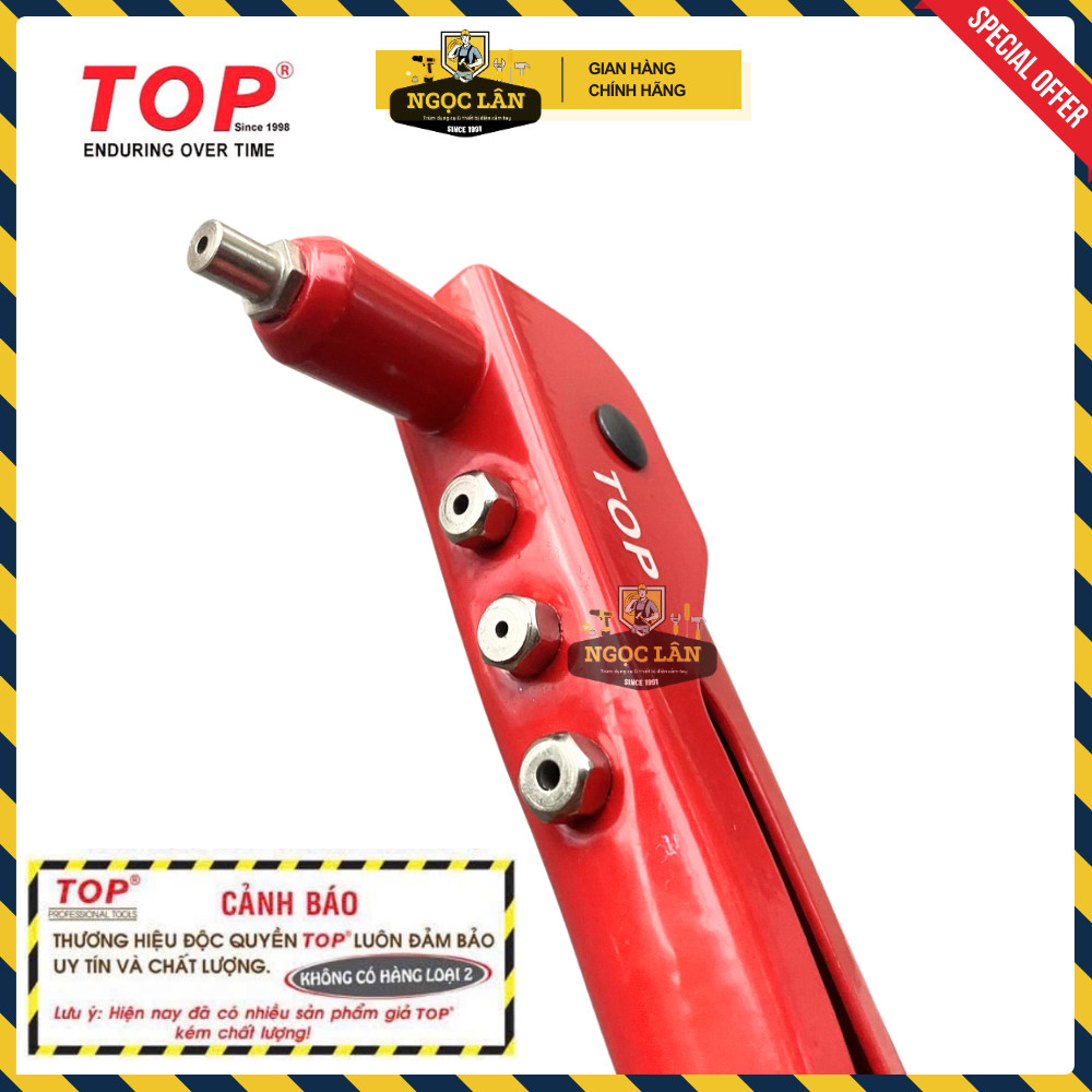 [Chính hãng TOP] Kìm rút Rive, kềm Rive inox, nhôm Top hàng Đài Loan cao cấp (mã TST-50036-4P)