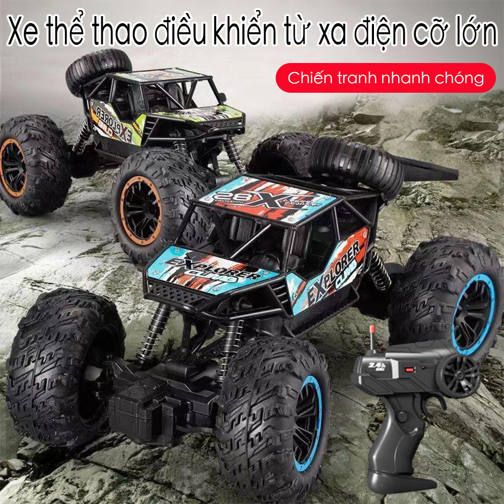 Xe điều khiển địa hình offroad + pin Xe RC 20KM/H Xe điều khiển từ xa 2.4GHz Xe tải