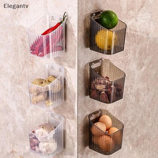 EGN 1 Cái Nhà Bếp Tỏi Gừng Và Hành Trong Suốt Giỏ Bảo Quản Treo Tường- Nhỏ Treo Tường Hộp Bảo Quản Giá Để Đồ N