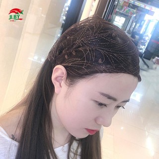 Vòng buộc tóc họa tiết hoa ren rộng cho bé gái và phù dâu, chống trượt