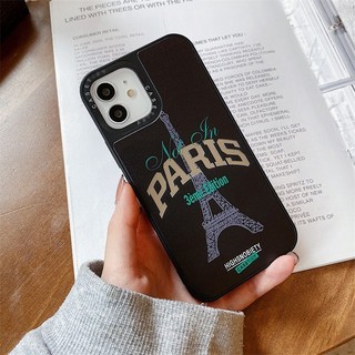 Ốp gương minh họa tháp Eiffel Paris cho iPhone 11 12 13 14 15 16 Pro Max X XR 7 8 SE2