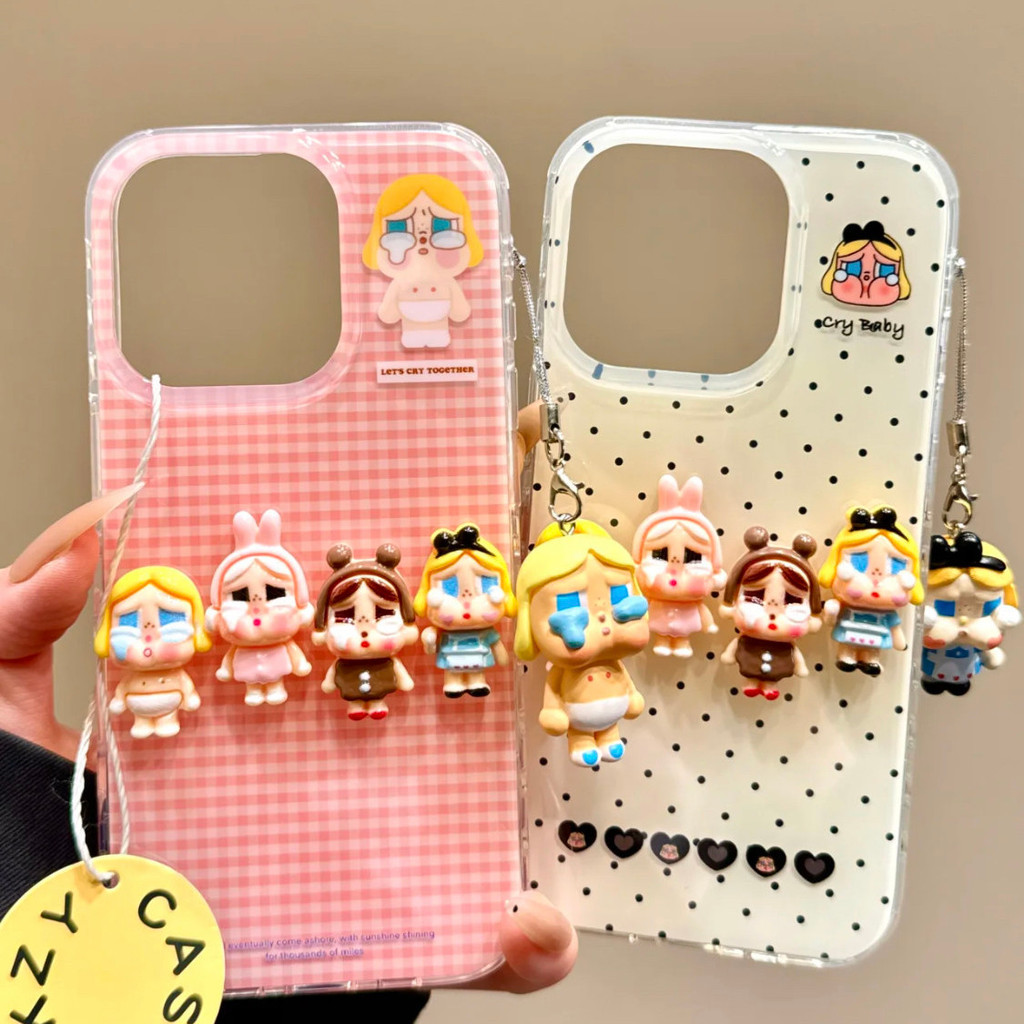 【✨Spot】[Ốp điện thoại trẻ em khóc chấm bi dễ thương] Apple16promax / iphone 15pro /14puls, chống sốc