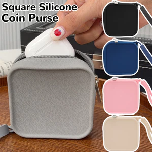 1 / 2 Ví đựng tiền silicon Flex-Tech | Chất liệu chống biến dạng & khô nhanh, Thiết kế truy cập 1 giây | Dụng cụ sắp xếp thiết yếu dành cho nam / nữ (5 màu)