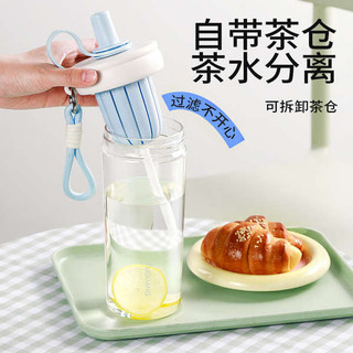 Fuguang Rơm Cốc Bé Gái Học Sinh Giá Trị Cao Dung Tích Lớn Di Động Đi Kèm Cốc Nước Mùa Hè Cà Phê 2025 Phong Cách Mới