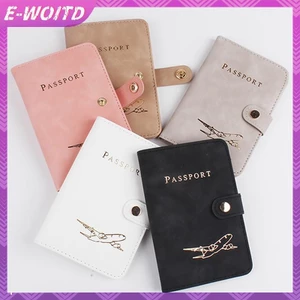 E-WOITD Chống Thấm Nước Đựng Hộ Chiếu Bao Da Du Lịch Thẻ Tín Dụng Ví Dễ Thương Sổ Hộ Chiếu Dành Cho Nữ / Nam Bao Hộ Chiếu HNVN