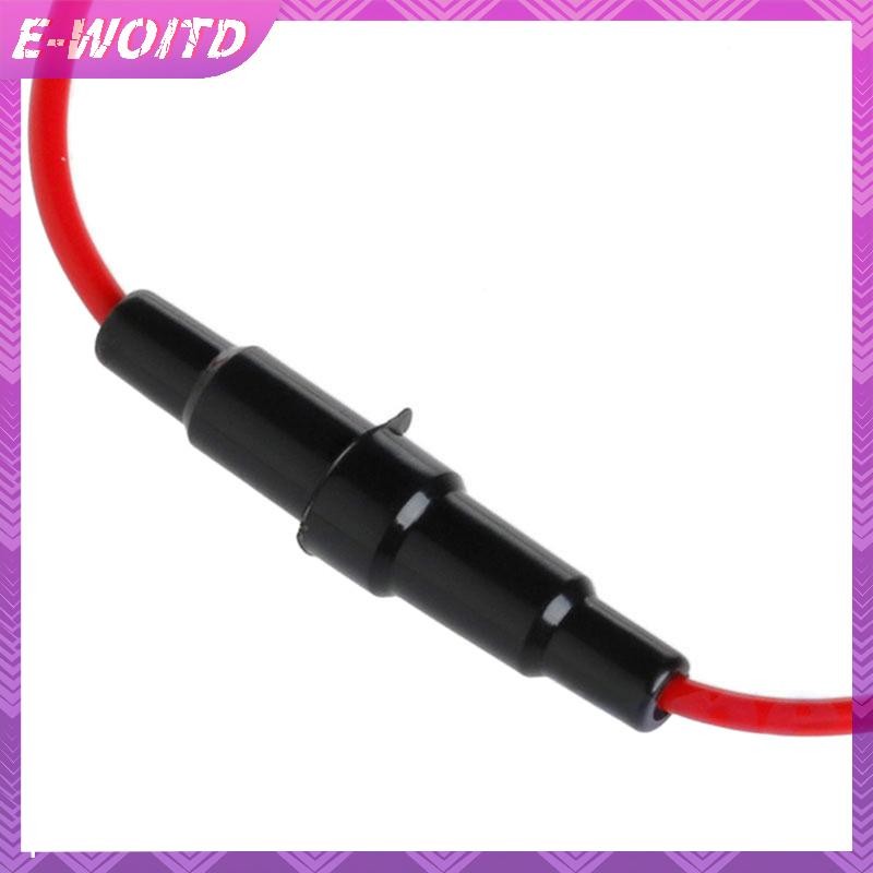 E-woitd 10 CÁI Hộp đựng cầu chì 5x20mm Loại vít trong dòng có cáp dây HNVN