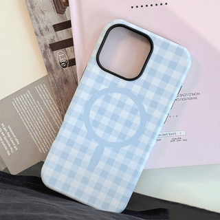 Ốp Điện Thoại PC Từ Tính Đơn Giản Lưới Cho IPhone 16 15 15pro Max 13 Mini 14 14pro 14max 12 11 Pro Max IX XR SE2 Plus Bìa Cứng P5