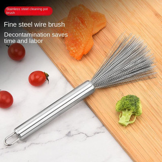 (COMBO 5 CÁI) KAIYO CHỔI CỌ NHÀ BẾP,CỌ CHẢO NỒI INOX KHÔNG GỈ,Bàn Chải Rửa Chén Bát Cán Dài Bền Chắc