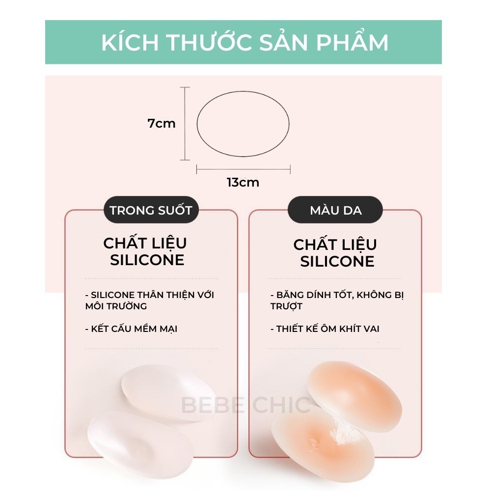 [COD] Miếng độn vai silicon tự dán vô hình, nâng cầu vai áo vest/blazer, không lộ, dùng cho cả nam và nữ