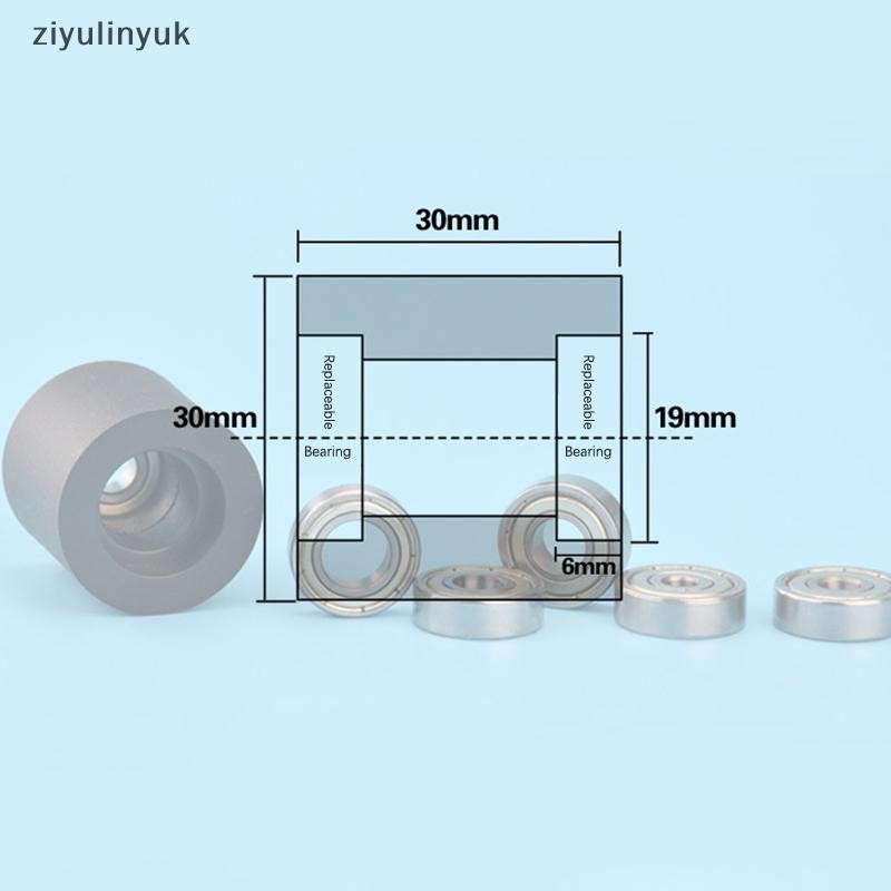Ziyulinyuk Chất Lượng Cao Polyurethane Đường Kính Bánh Xe 30 Mm Báo Chí Giấy Mặt nạ Máy Báo Chí Dòng Bánh Xe Phẳng Con Lăn Cao Su Mang Ròng Rọc EN