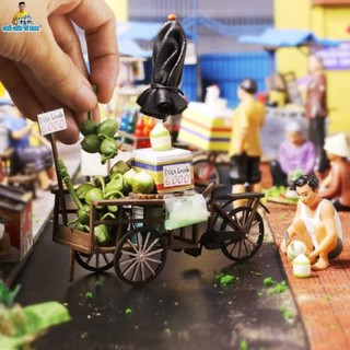 Mô hình gỗ tự lắp ráp DIY - Thế Giới Tí Hon - Xe Hàng Rong- XE DỪA- HR17 (Sản phẩm chưa kèm keo)