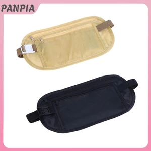 PANPIA-1PC Đa Năng Thể Thao Eo Túi Thắt Lưng Tiền Cho Du Lịch Nữ Và Nam Mỏng Ẩn Ví Du Lịch Điện Thoại Di Động Túi Chống Trộm
